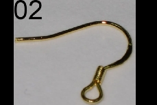 02 Gold Hoops (made of gold-plated iron)