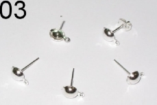 03 Silver Needles (made of silver-plated iron, 6mm diameter)