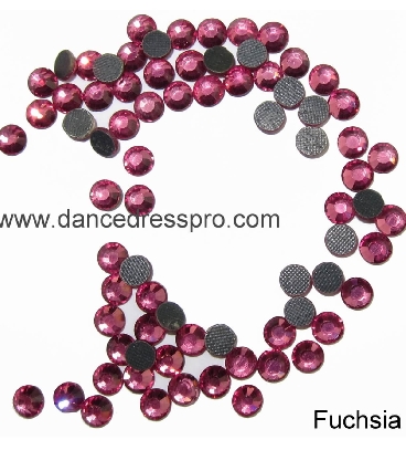 Imitative Austrian rhinestones SS30 - Fuchsia
