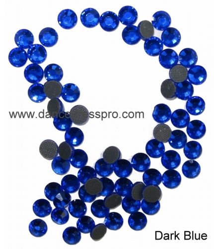 Imitative Austrian rhinestones SS30 - Blue (dark)