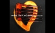 20 Black / Brown heart-shape plastics claw clip (around 5cm x 7cm)