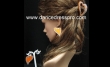 20 Black / Brown heart-shape plastics claw clip (around 5cm x 7cm)