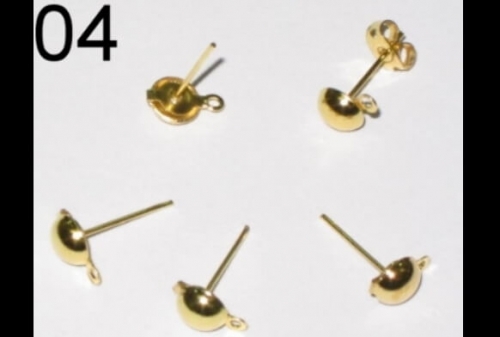 04 Gold Needles (made of gold-plated iron, 6mm diameter)